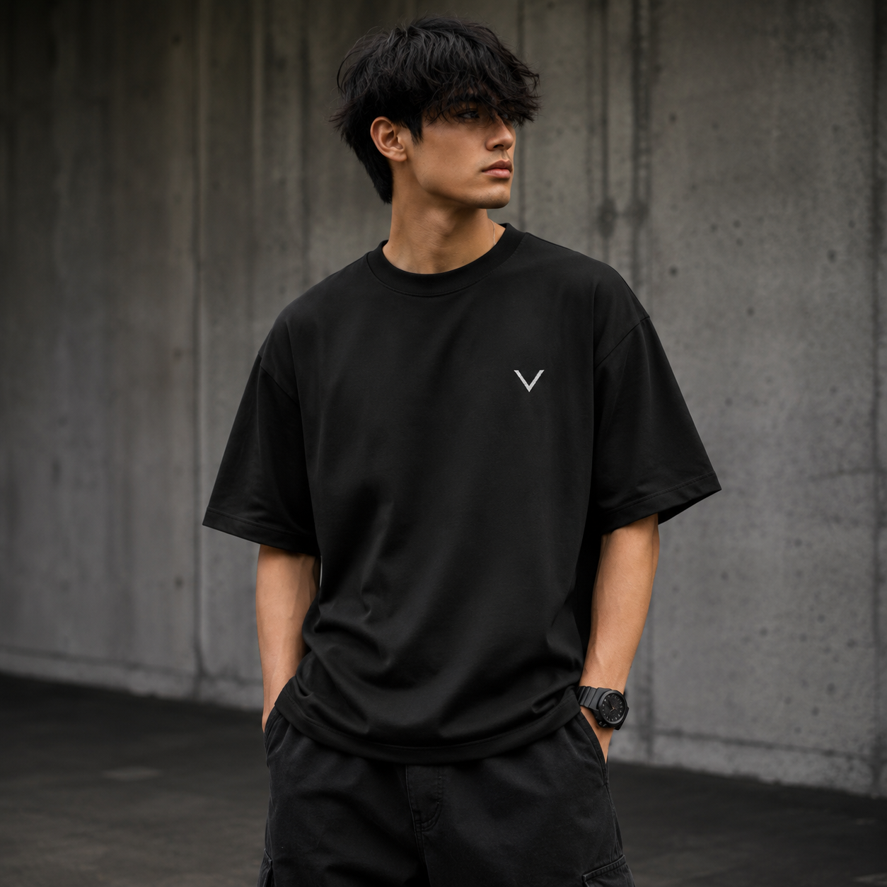 VELNOX Beyond Oversized Heavyweight T-Shirt – Black